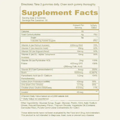 Hair, Skin & Nails Growth Gummies